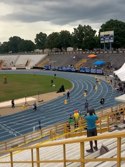 Outdoor track stadium at Track Nationals